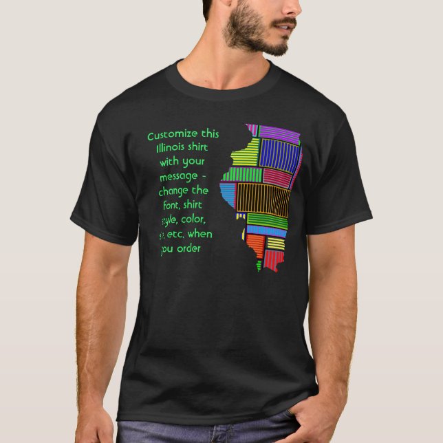 Camisa de Illinois - costume com eleição ou o (Frente)