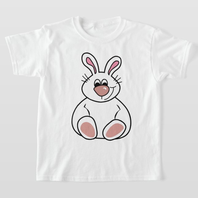 Camisa de ilustração Bunny para Crianças (Postura )
