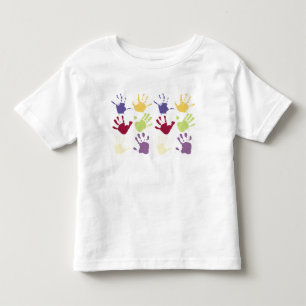 Camisa de impressão de mão do Todler