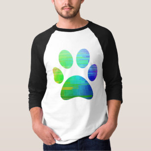 Camisa de Impressão de Pata