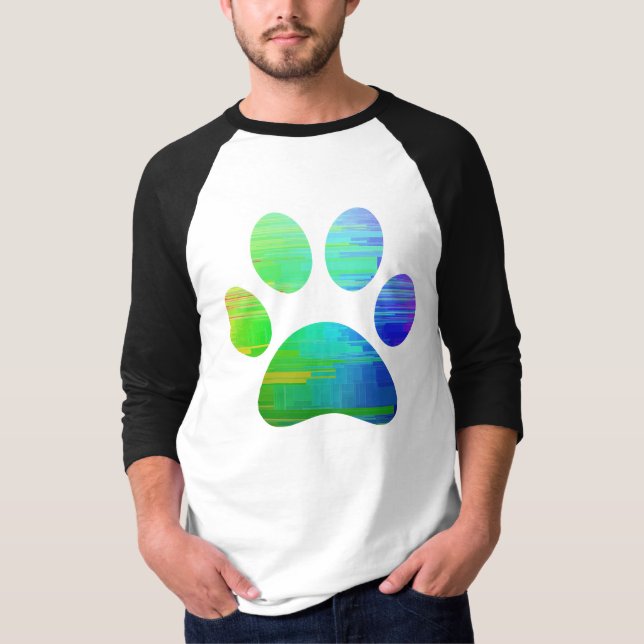 Camisa de Impressão de Pata (Frente)