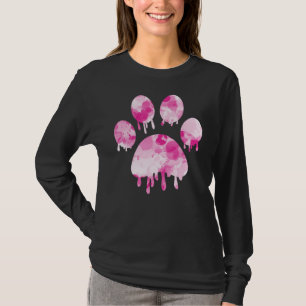 Camisa de Impressão de Pata