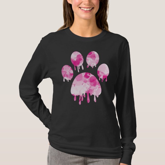 Camisa de Impressão de Pata (Frente)