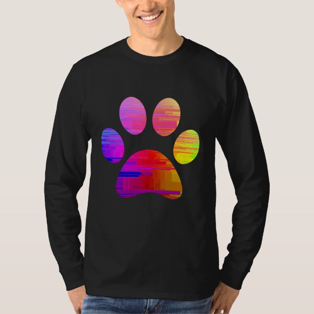 Camisa de Impressão de Pata (Frente)