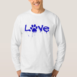 Camisa de Impressão de Pata