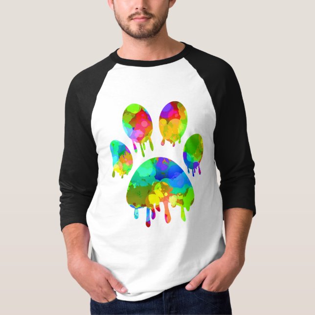 Camisa de Impressão de Pata (Frente)