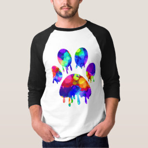 Camisa de Impressão de Pata