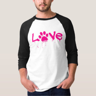 Camisa de Impressão de Pata
