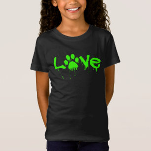 Camisa de Impressão de Pata