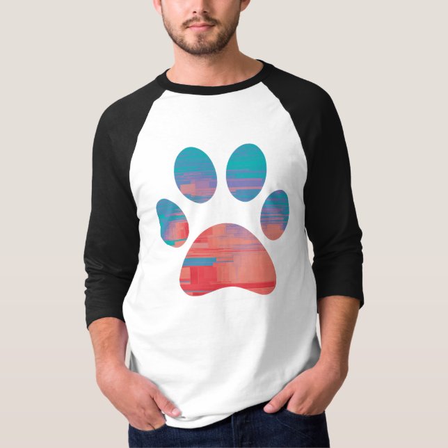 Camisa de Impressão de Pata (Frente)