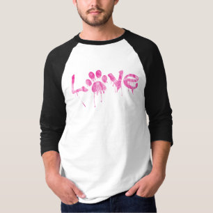 Camisa de Impressão de Pata