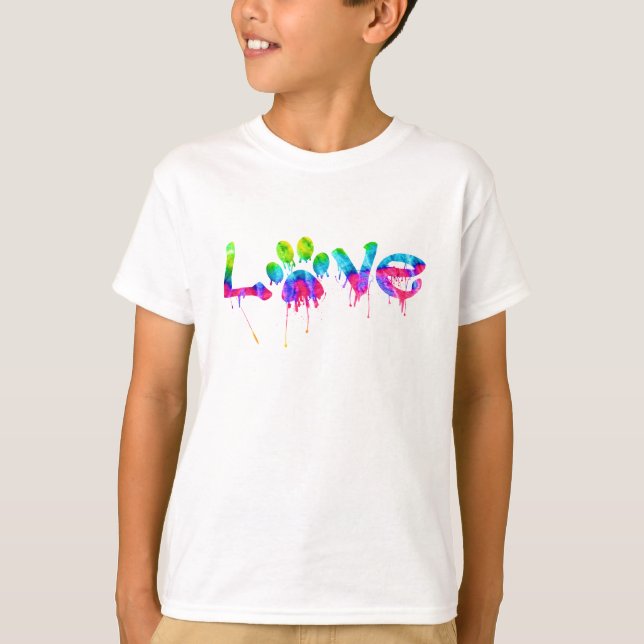 Camisa de Impressão de Pata (Frente)