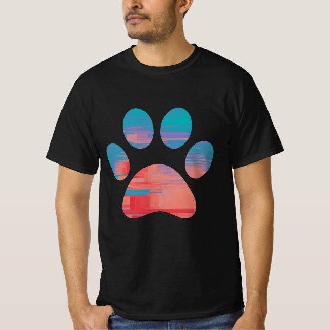 Camisa de Impressão de Pata (Frente)