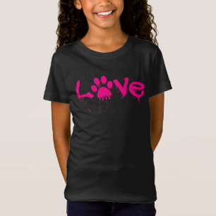 Camisa de Impressão de Pata