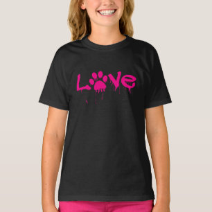 Camisa de Impressão de Pata