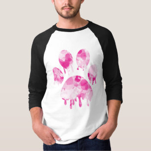 Camisa de Impressão de Pata
