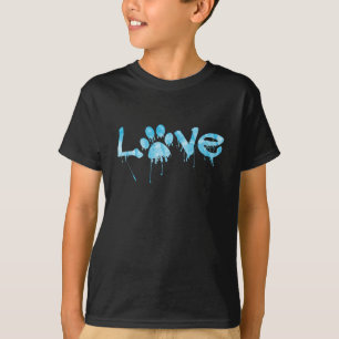 Camisa de Impressão de Pata