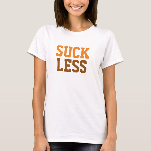 Camisa De Impressão "Suck Mess", Citações Engraçad (Frente)