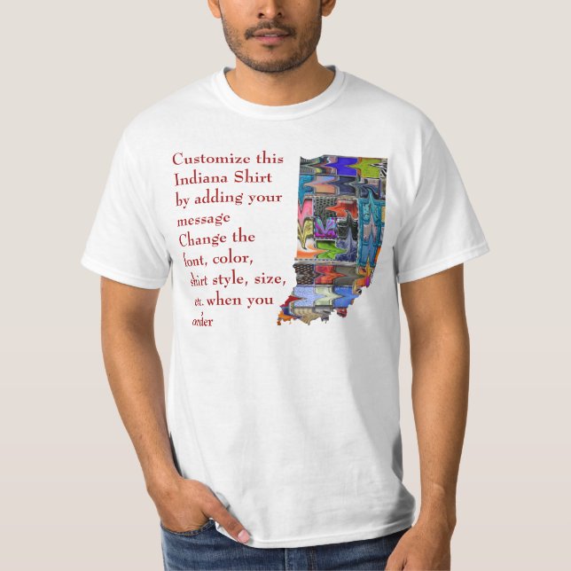 Camisa de Indiana - costume com eleição ou o outro (Frente)