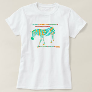 Camisa de inspiração da zebra da síndrome do EDS