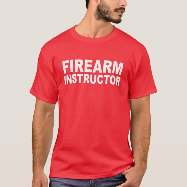 Camisa de Instrutor de Armas de Fogo - Dois Lados  (Frente)
