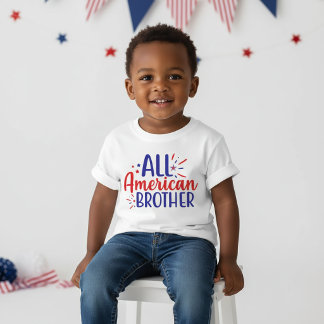 Camisa de Irmão Totalmente Americano 4 de Julho pa