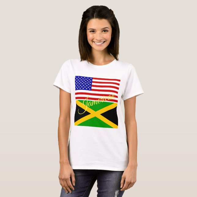 Camisa de Jamerican- T (mais (Frente Completa)