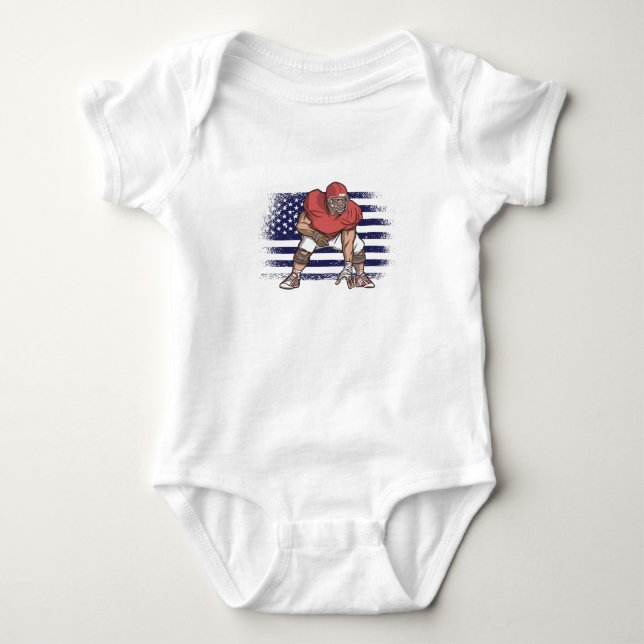 Camisa de Jersey de Fã de Futebol Americano Bandei (Frente)