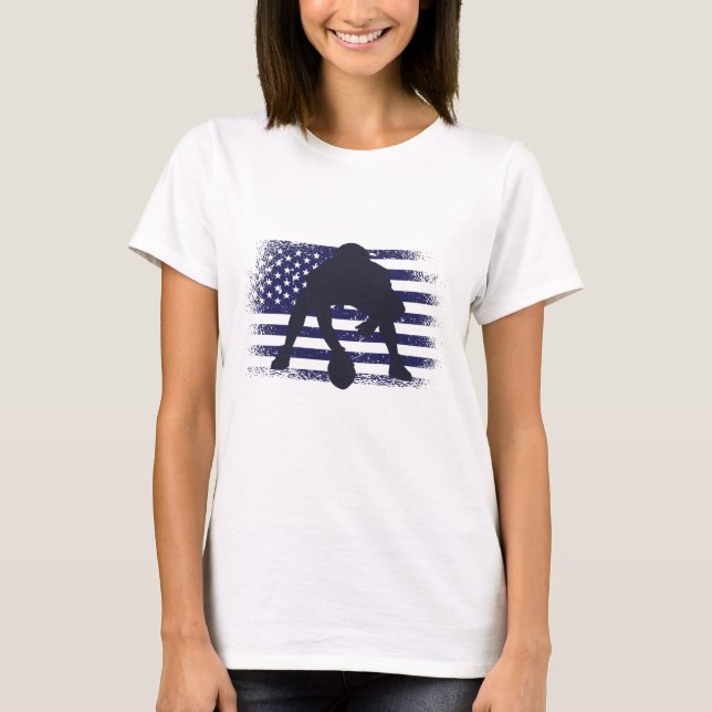 Camisa de Jersey de Fã de Futebol Americano Bandei (Frente)