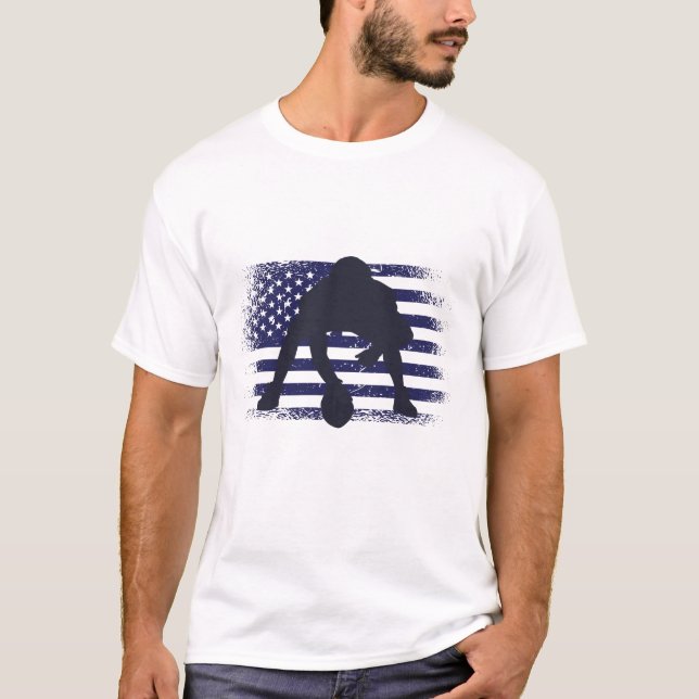 Camisa de Jersey de Fã de Futebol Americano Bandei (Frente)