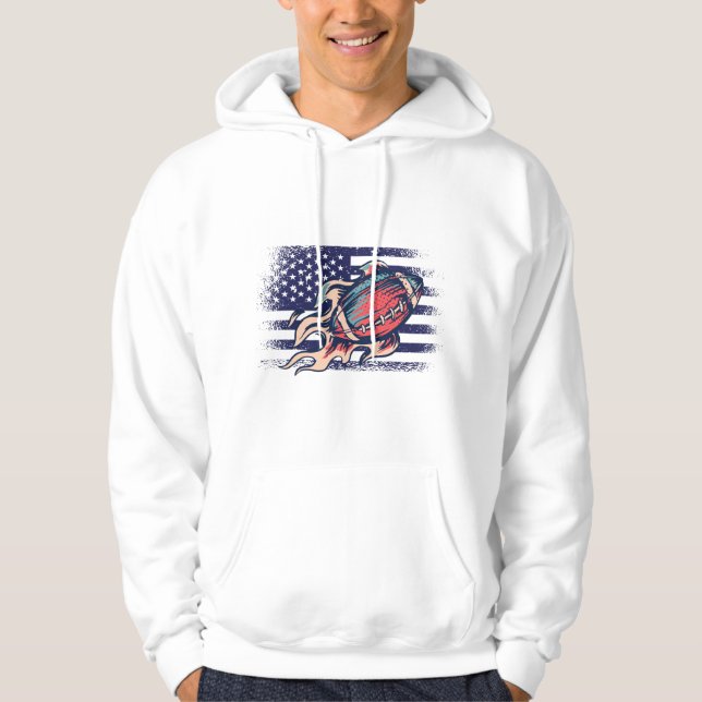 Camisa de Jersey de Fã de Futebol Americano Bandei (Frente)
