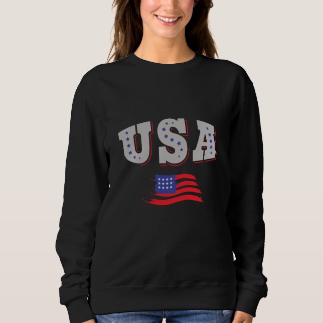 Camisa de Jersey de Fã de Futebol dos EUA Bandeira (Frente)