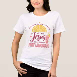 Camisa de Jesus Limonada Feminina Cristã Engraçad