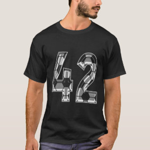 Camisa de jogador de futebol padrão número 42 prat
