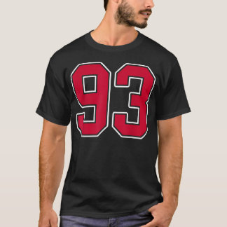 Camisa de Jogador Uniforme Vermelho Branco Número