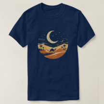 Camisa de Jornada de Camelo no Deserto ao Luar