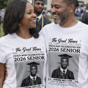 Camisa de Jornal de Formatura, Mãe Orgulhosa Gradu