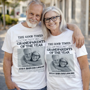 Camisa de Jornal Personalizada, Avós do Ano