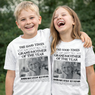 Camisa de Jornal Personalizado, Avó do Ano