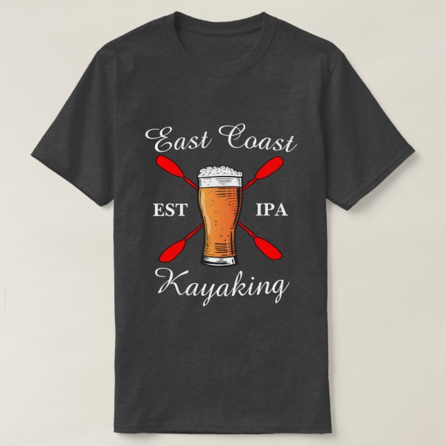 Camisa de Kayaking da Costa Leste e camisa IPA (Frente do Design)