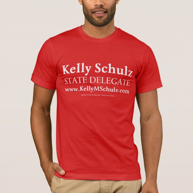 Camisa de Kelly Schulz do delegado da DM dos (Frente)