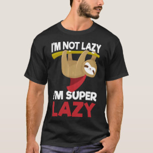 Camisa De Lã Bonita Não Sou Preguiçoso Im Camiseta