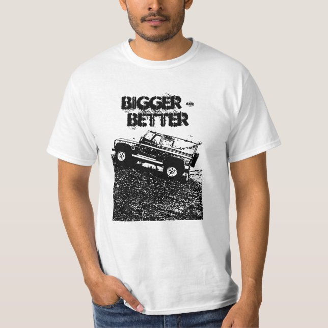 Camisa de land rover t, mais grande & melhor (Frente)