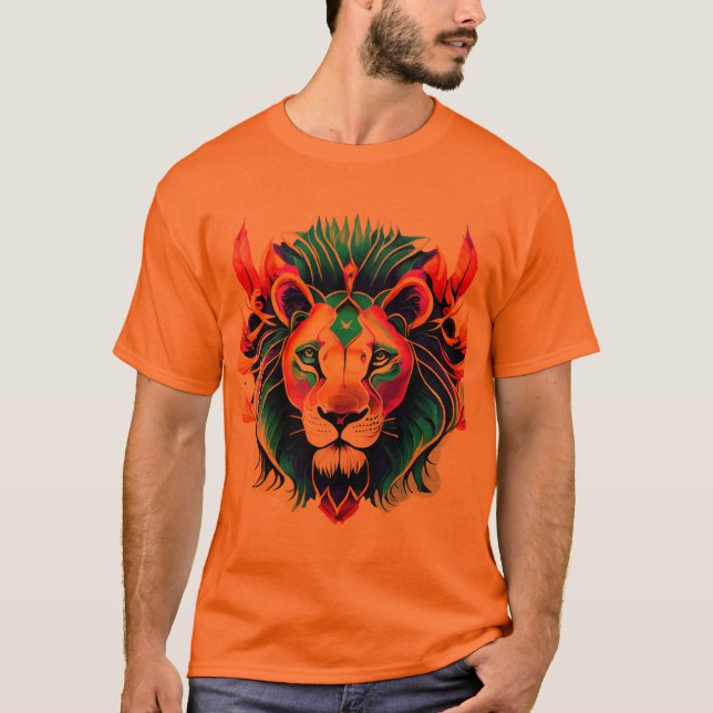 Camisa de Leão e Folhas (Frente)