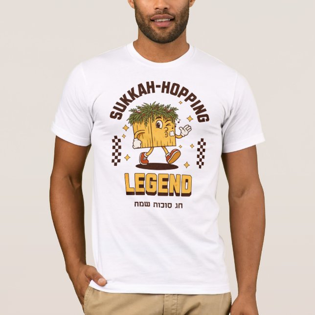 Camisa de lenda de Sukkah-Hopping para Sameach Suk (Frente)