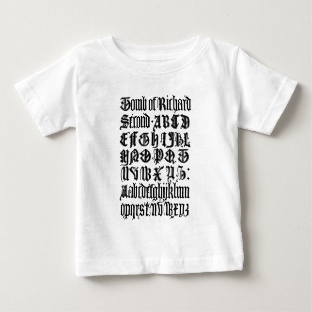 Camisa de letras gótica (Frente)