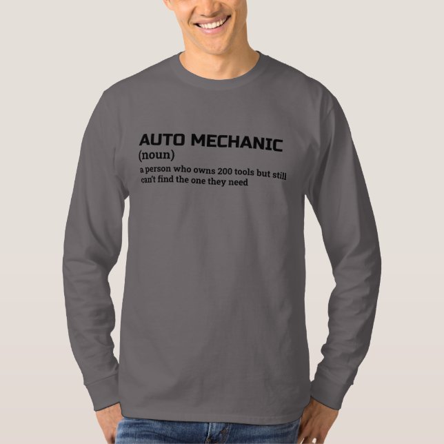 Camisa De Leve Longa Definição De Reparação De Car (Frente)
