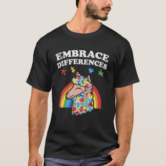 Camisa de Lhama para Abraçar Diferenças Conscienti