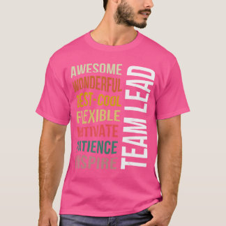 Camisa de Líder de Equipe Engraçada Apreciação Ins