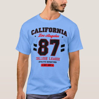 Camisa de liga universitária da Califórnia masculi